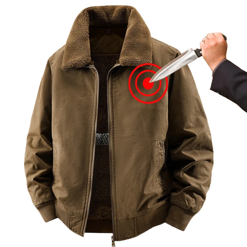 

Self Defense Tactical Gear Stealth Anti Cut Anti Knife Resistant Safety Jacket Slash Proof Clothes Cutfree Security Officer tops