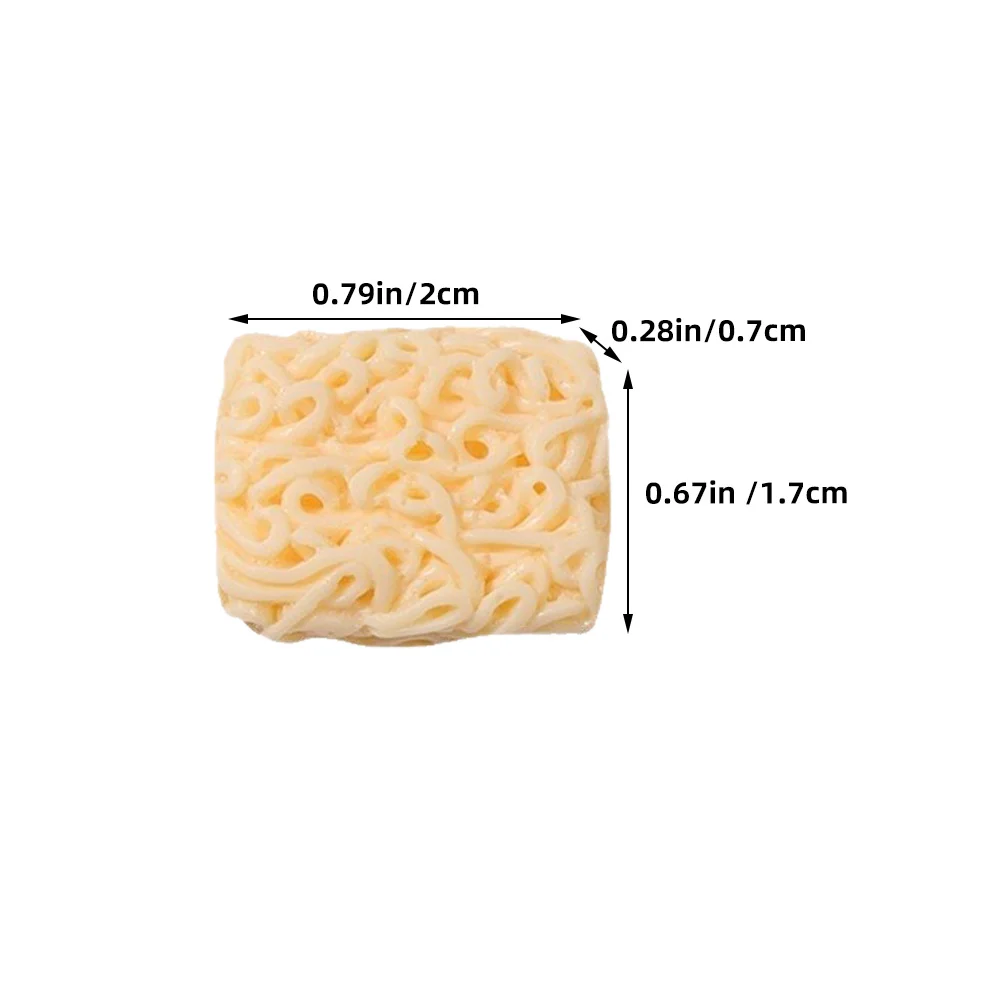 24 قطعة من المعكرونة الفورية المزيفة نماذج طعام صغيرة مزخرفة لإعداد المناظر الطبيعية الصغيرة زخرفة المطبخ من الراتنج الواقعي للعب التظاهري