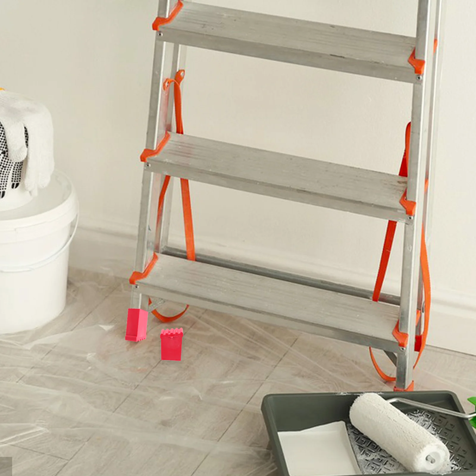 

2Pcs Ladder Feet Accessories Non Slip Rubber Pads Safety Insulation Easy Install for Various Ladders Home Warehouse