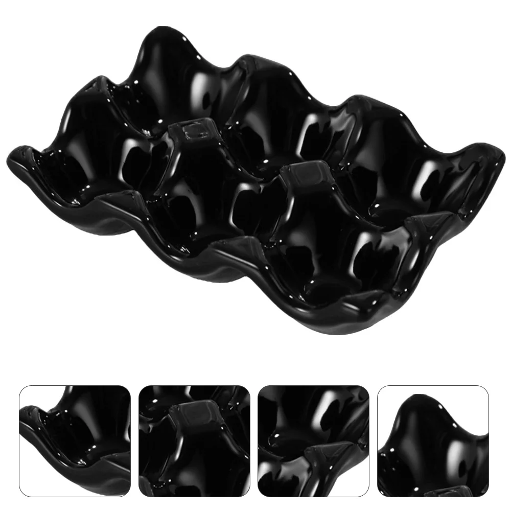 

Egg Keeper for Refrigerator Fridge Door Holder Black Container Tray Dispenser Organizers