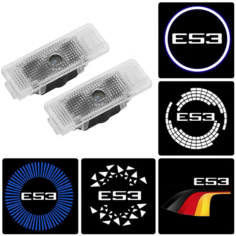 2 SZTUK dla X5 E53 1999-2006 LED Projektor drzwi samochodowych Logo powitalne Światła Dekoracyjne Cień Uprzejmość Ghost Odznaka Lampa Akcesoria