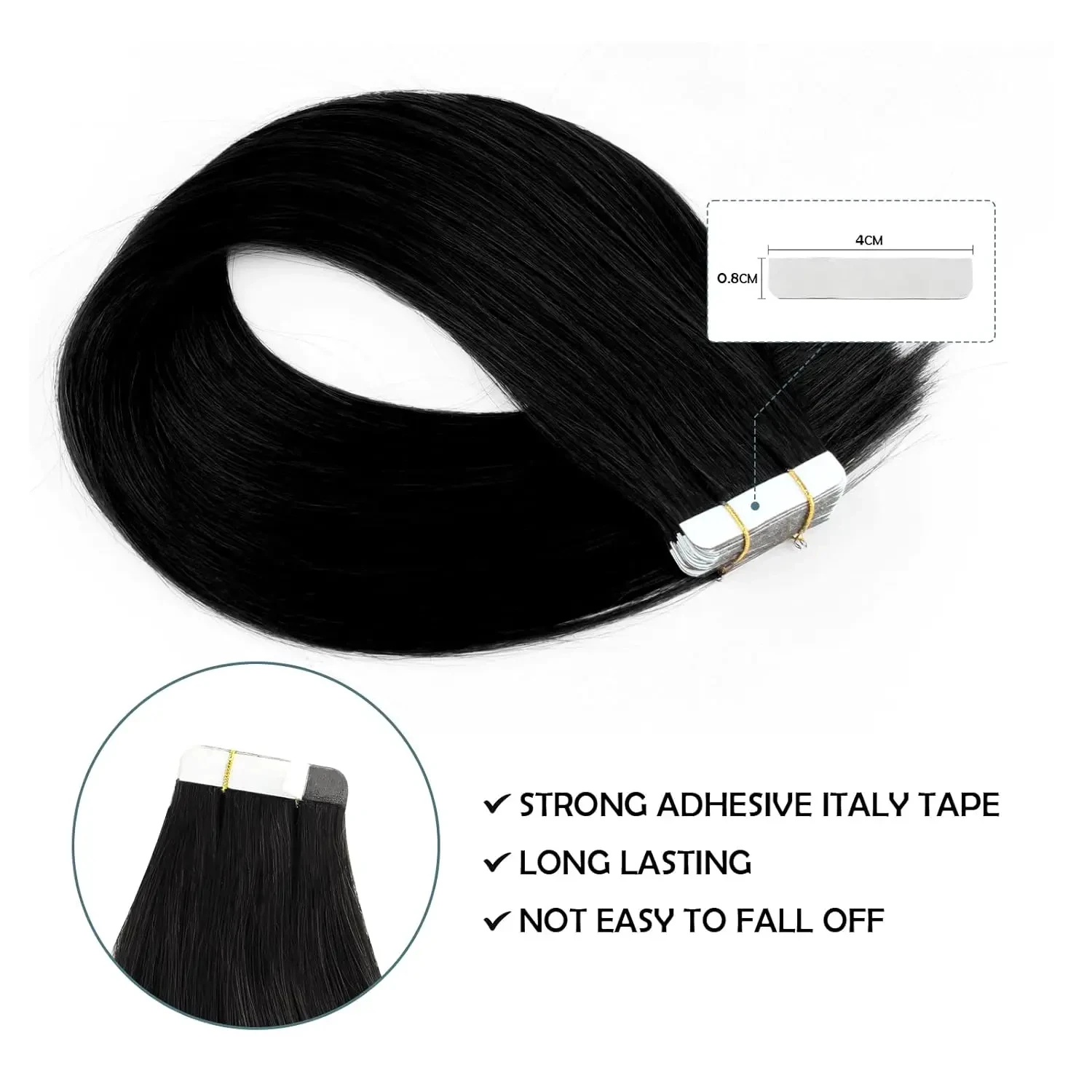 Straight Tape In Hair Extensions Skin Weft Invisible PU Seamless Tape In Hair Extensions 100% Real Brazilian Human Hair Natural