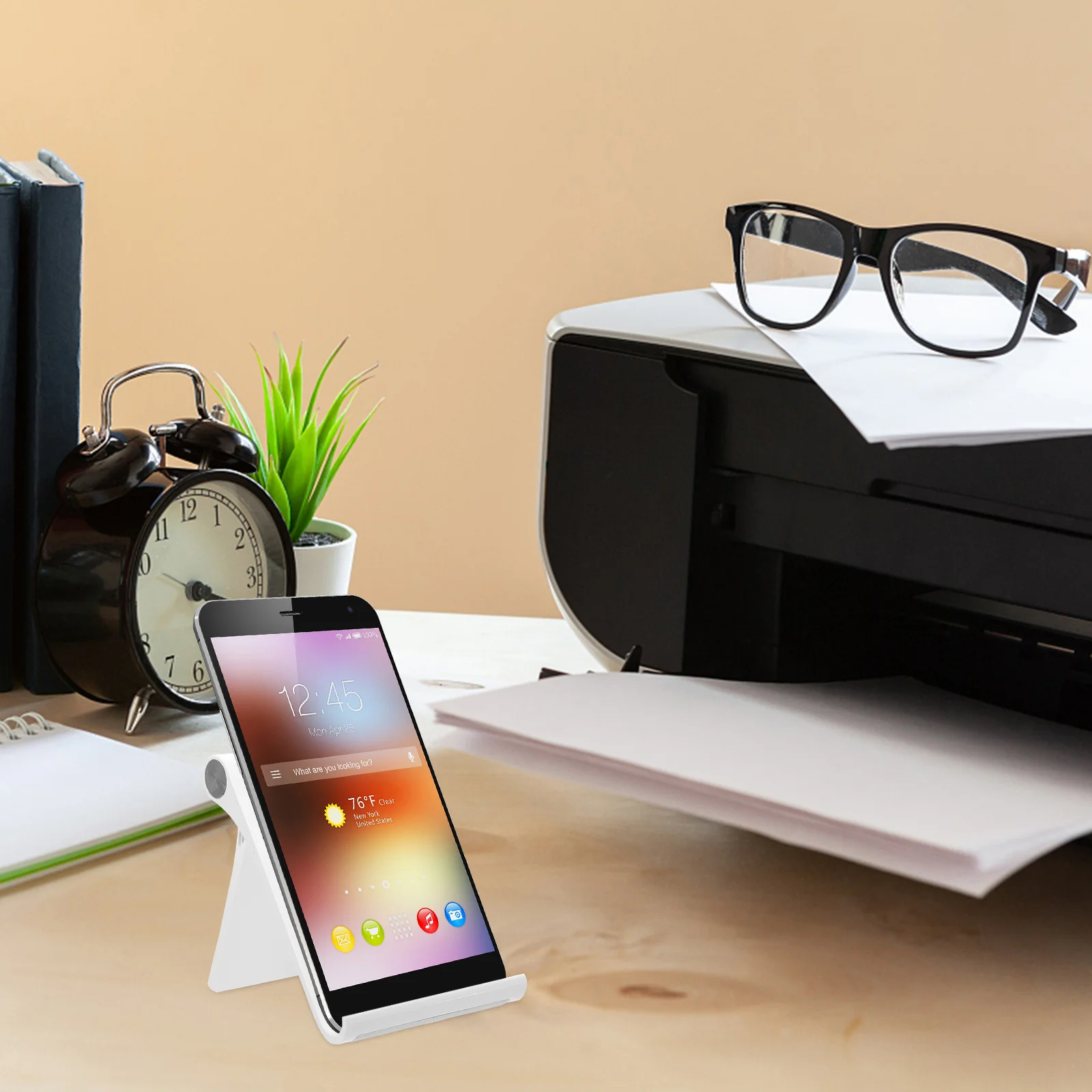 

Foldable Non-Slip Phone Tablet Stand Adjustable Desktop Bracket For Smartphone Holder Multi-Angle Desk Mount Home Office Kitchen