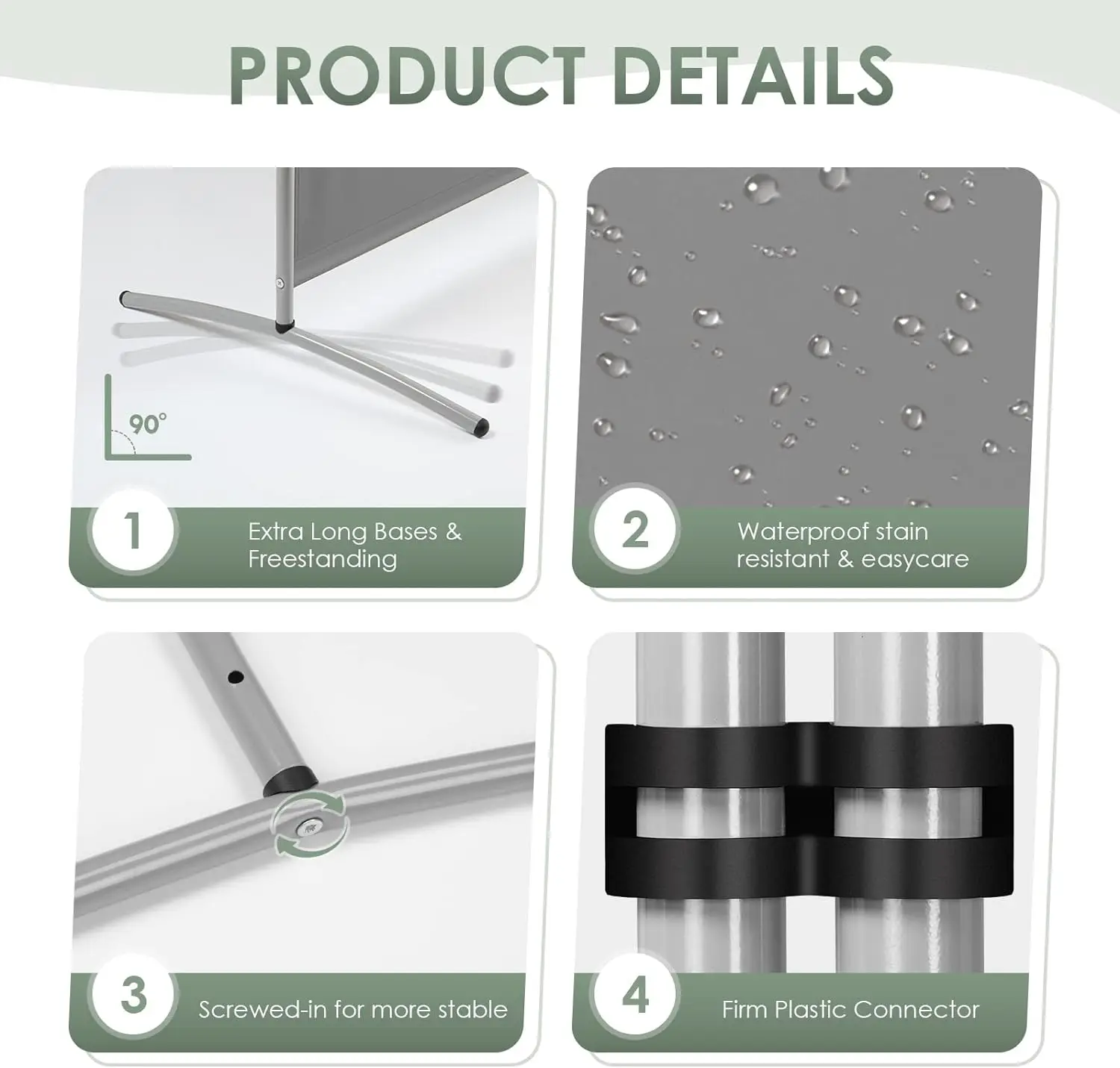 RANTILA-Écran de Confidentialité Pliable à 3 Panneaux, Synchronisation Murale de Cloison Autoportante, Import ''Wx20''Dx71''H, 6 Fédération