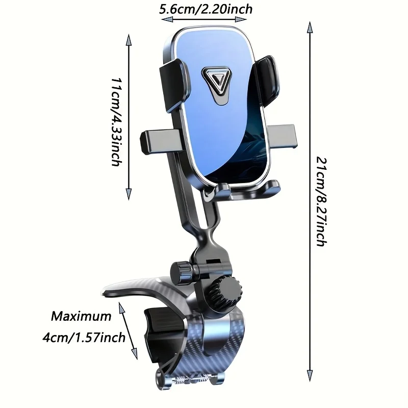Creative Universal Rotating Car Phone Holder, 360° Multi-Angle Adjustable, Unobstructed Mobile Navigation mobile