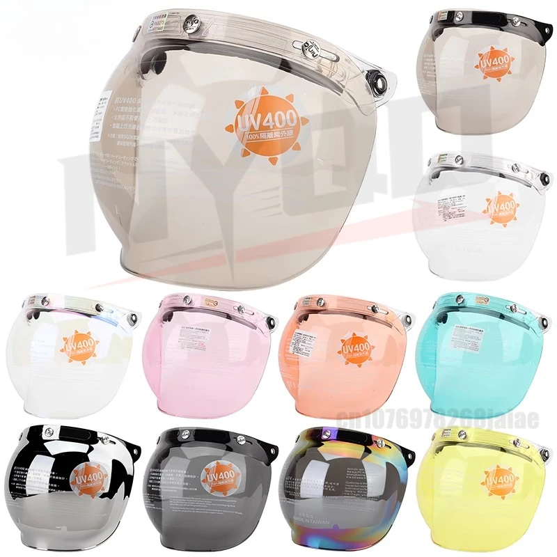 Original Bubble Lens Retro Three Button Buckle Helmet Goggles Anti UV, Sun Protection, UV Protection