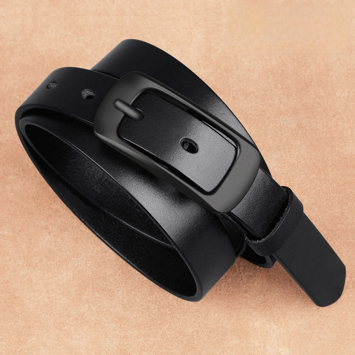 高級黒革ベルト女性用カジュアルスタイル-tucano-ブランドファッショナブルなジーンズベルト本物の牛革ベルトピンバックル