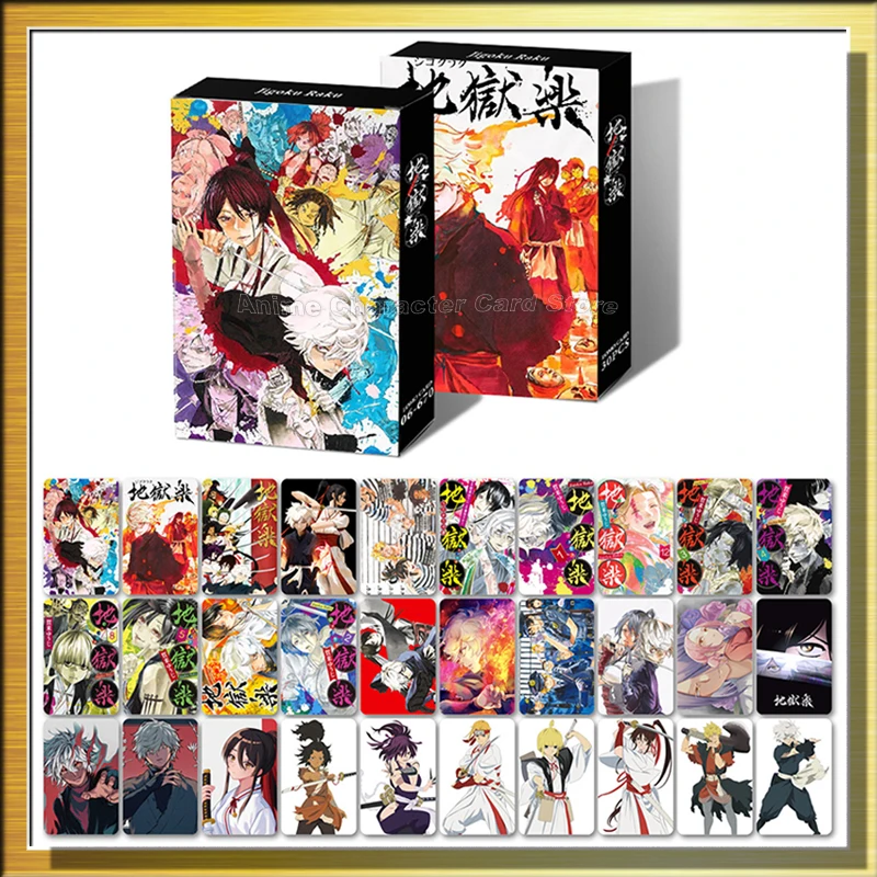 LOMO Cards Anime Hell\'s Paradise Black Clover Twisted Wonderland Post Card Photocards Hobby Game Collection Toys For Children