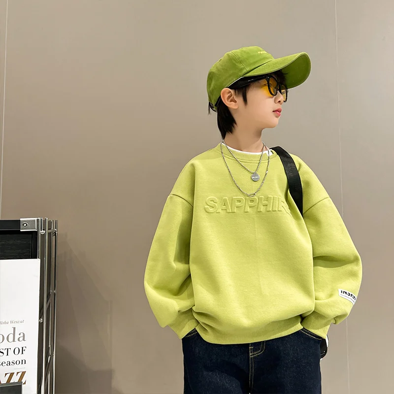 

Elegant Spring Autumn Kids Sport Uniforms Children's Clothing Boys Hoodies Sweatshirts Cotton Tops Outwear 2025