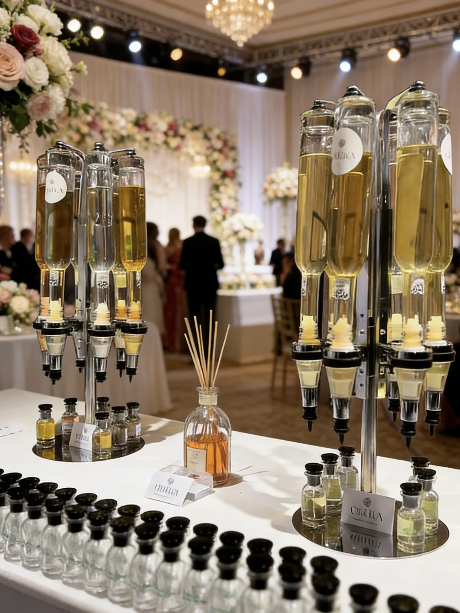 Perfume Fragrance Bar - Dispenser Parfum Emas Putar 6 Kepala