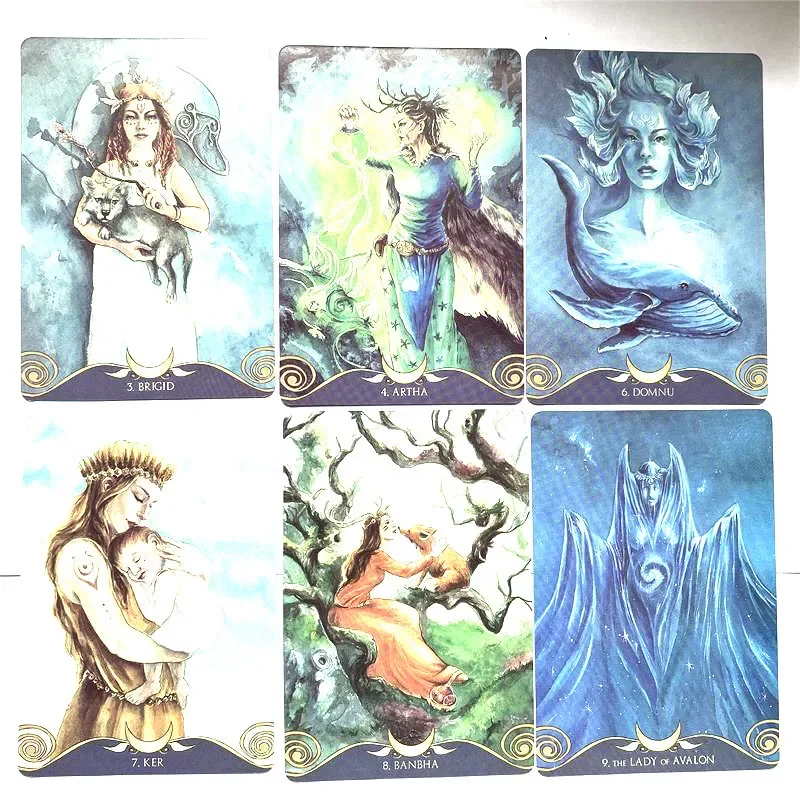 NEW The Goddess Temple Oracle Cards Deck English Version PDF Guidebook Tarot card board game for women girls kids family use