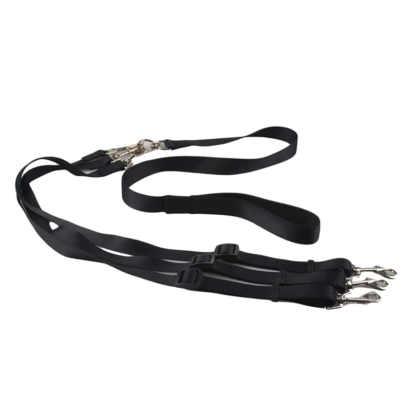 Cinturón para mascotas 3 en 1 de calidad para el hogar, correas para perros múltiples, correa de nailon desmontable ajustable para perros con mango acolchado