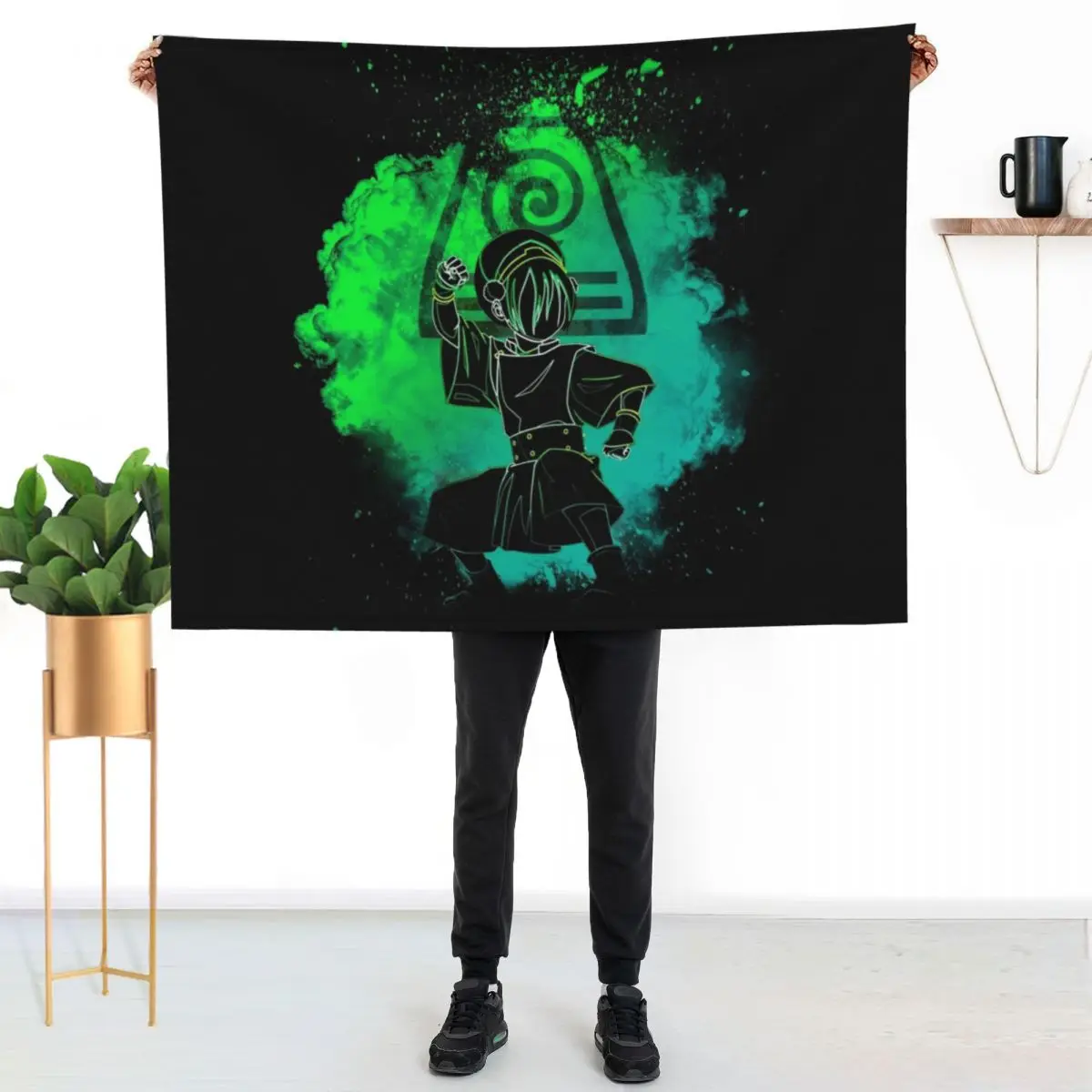 

Soul of the Earthbender Throw Blanket Warm Napping Blanket for Office Couch Bed