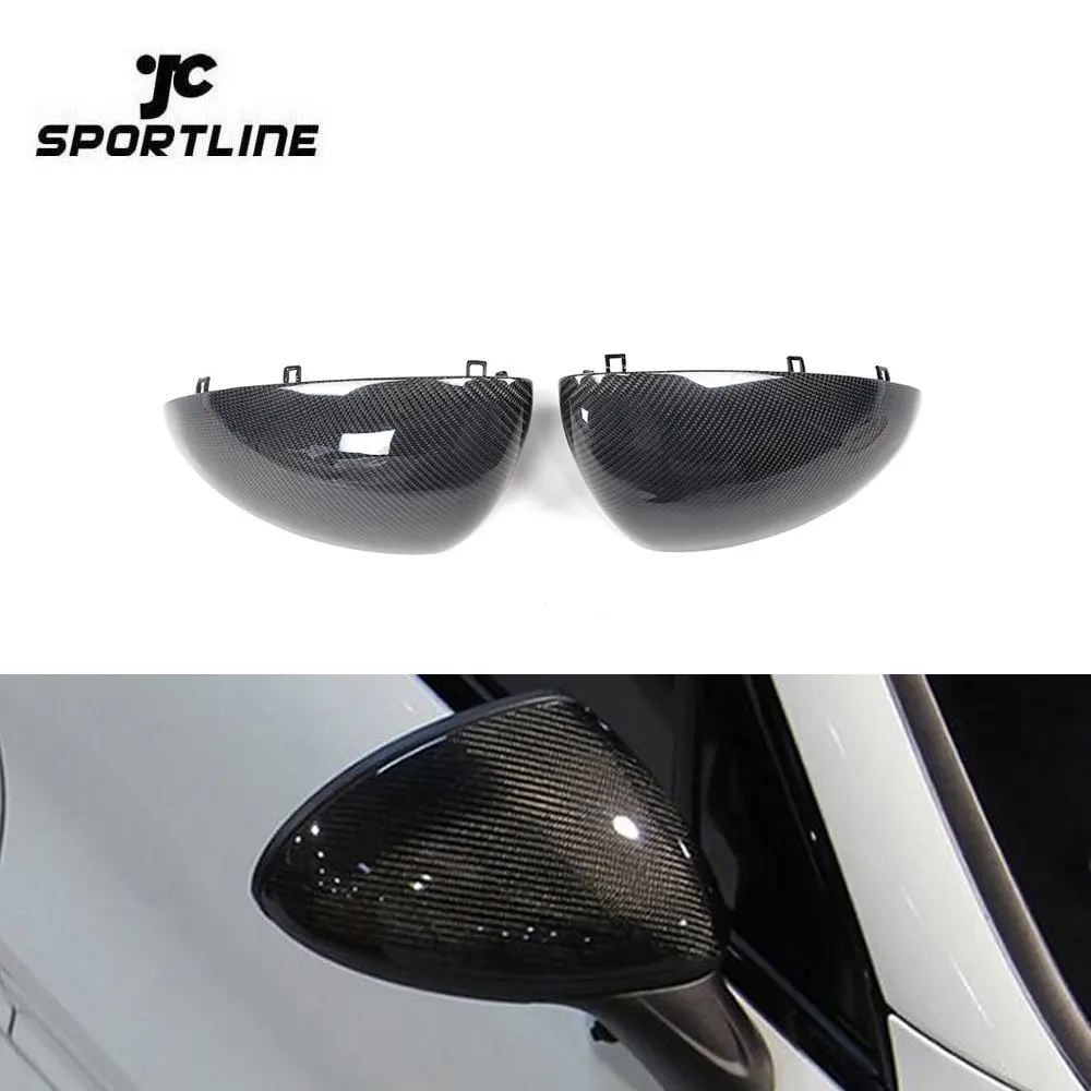 Direct Replacement Carbon Car Door Mirror Cover Cap For Porsche Cayenn E 92A