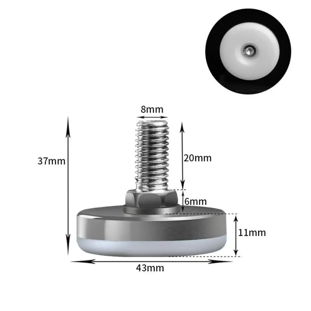 10Pcs Durable Screw-in Adjustable Anti-Slip Simple Nylon Base Levelers Furniture Feet Floor Protector Furniture Hardware