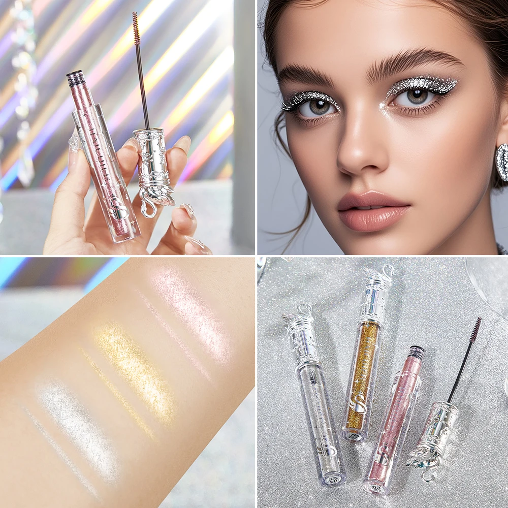 3 色 4D エクストリームボリュームラッシュマスカラ長くするまつげマスカラ長期的な防水メイク輝くアイマスカラ化粧品