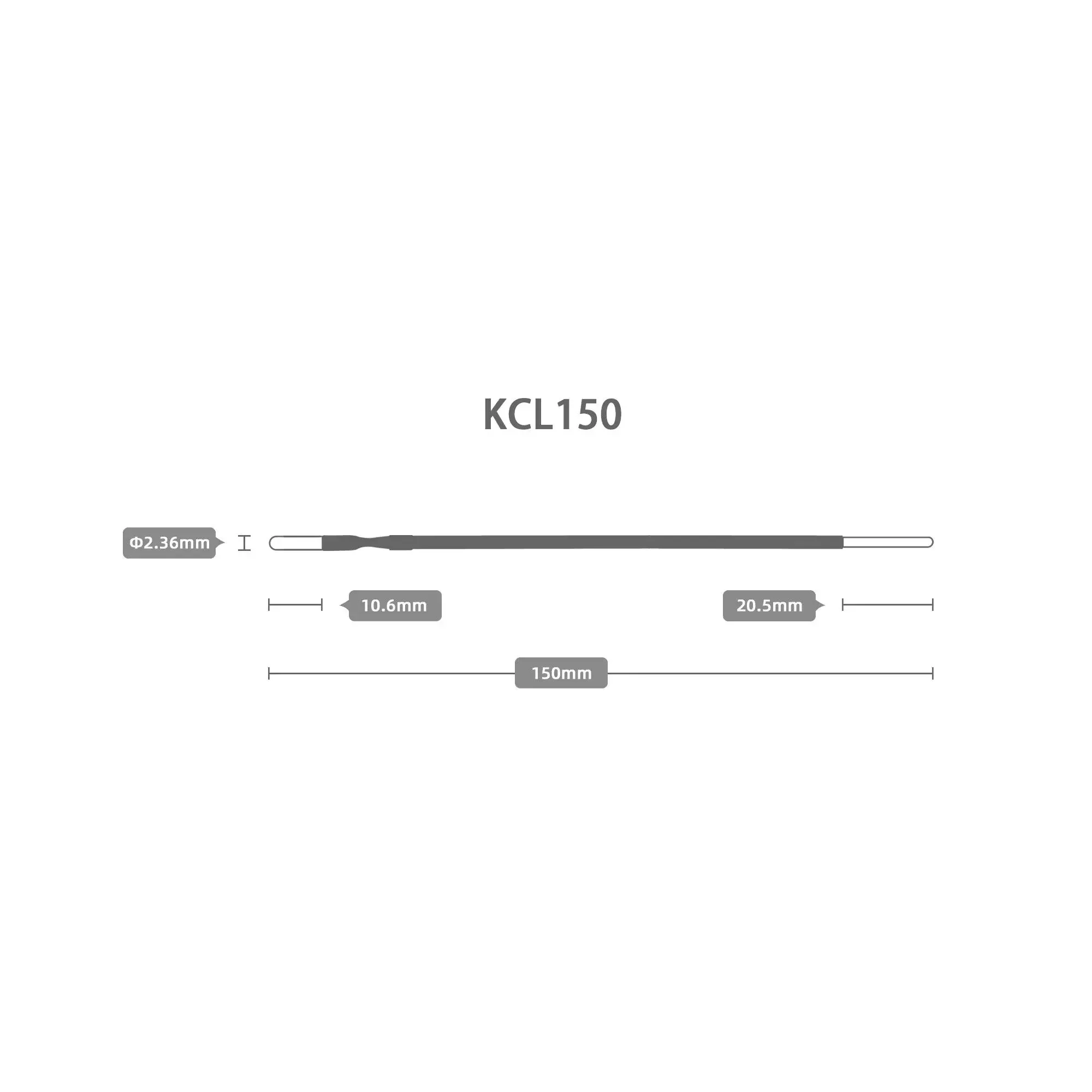 KCL150 reusable Coated Extended Blade Electrode
