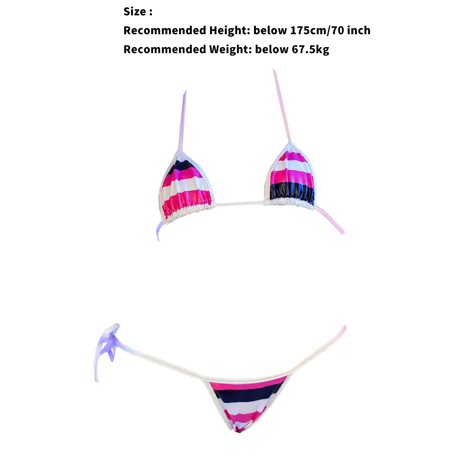 여성용 특허 가죽 비키니 세트 수영복 시시 수영 비치웨어 홀터넥 브라 탑 (T 백 팬티 포함) 레이스 업 란제리 브라 세트