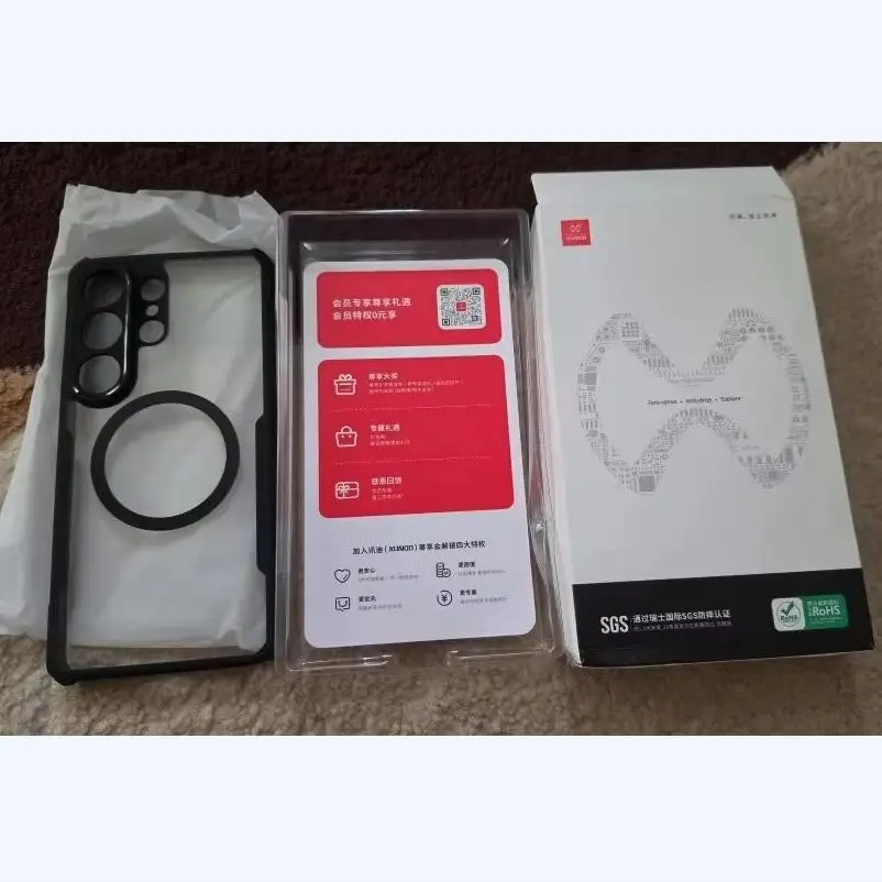 Etui Xundd do Samsung Galaxy S26 Ultra z magnetycznymi poduszkami powietrznymi, odporne na wstrząsy, twarde PC + miękkie TPU, przezroczyste, zapewniające ochronę przed upadkiem. — zdjęcie produktu 2