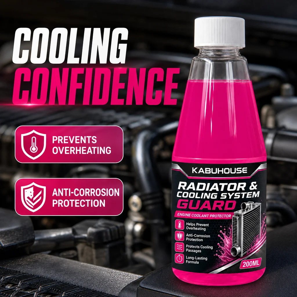 Canyeook Radiator Cooling System Guard 200ml Anti-Boil Anti-Freeze Rust Inhibitor Scale Remover for Car Moto