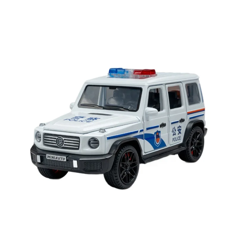 1:32 G500 SUV Off Road Modello di auto con suono e luce Collective Diecast Metal Car Toys Bambini Ragazzi Regalo