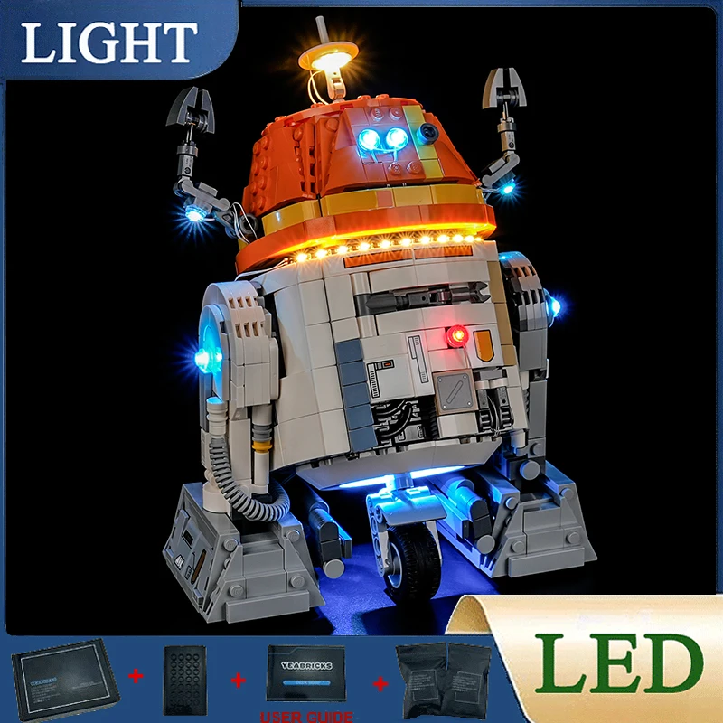 

НОВЫЙ комплект светодиодных фонарей «сделай сам» для робота LEGO 75416 (C1-10P) (только светодиодный светильник, без модели блоков)