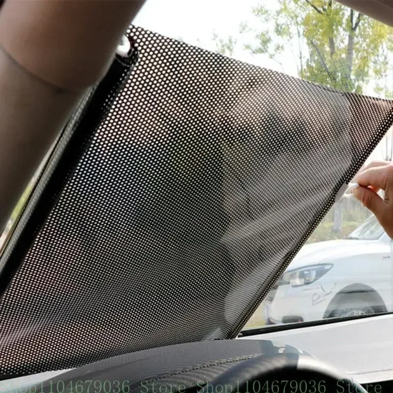 Car Automatic Retractable Sunshade Curtain, Sunshade Shield, Heat Insulation Curtain, Side Shield Glass Suction Cup Type