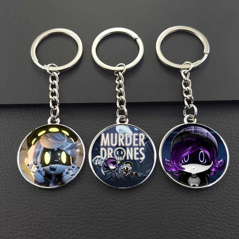 Murder Drones Keyrings for Men Women Car Key Rings Cartoon Anime Bag Decoration Ornament Backpack Keychain Birthday Gift 2026
