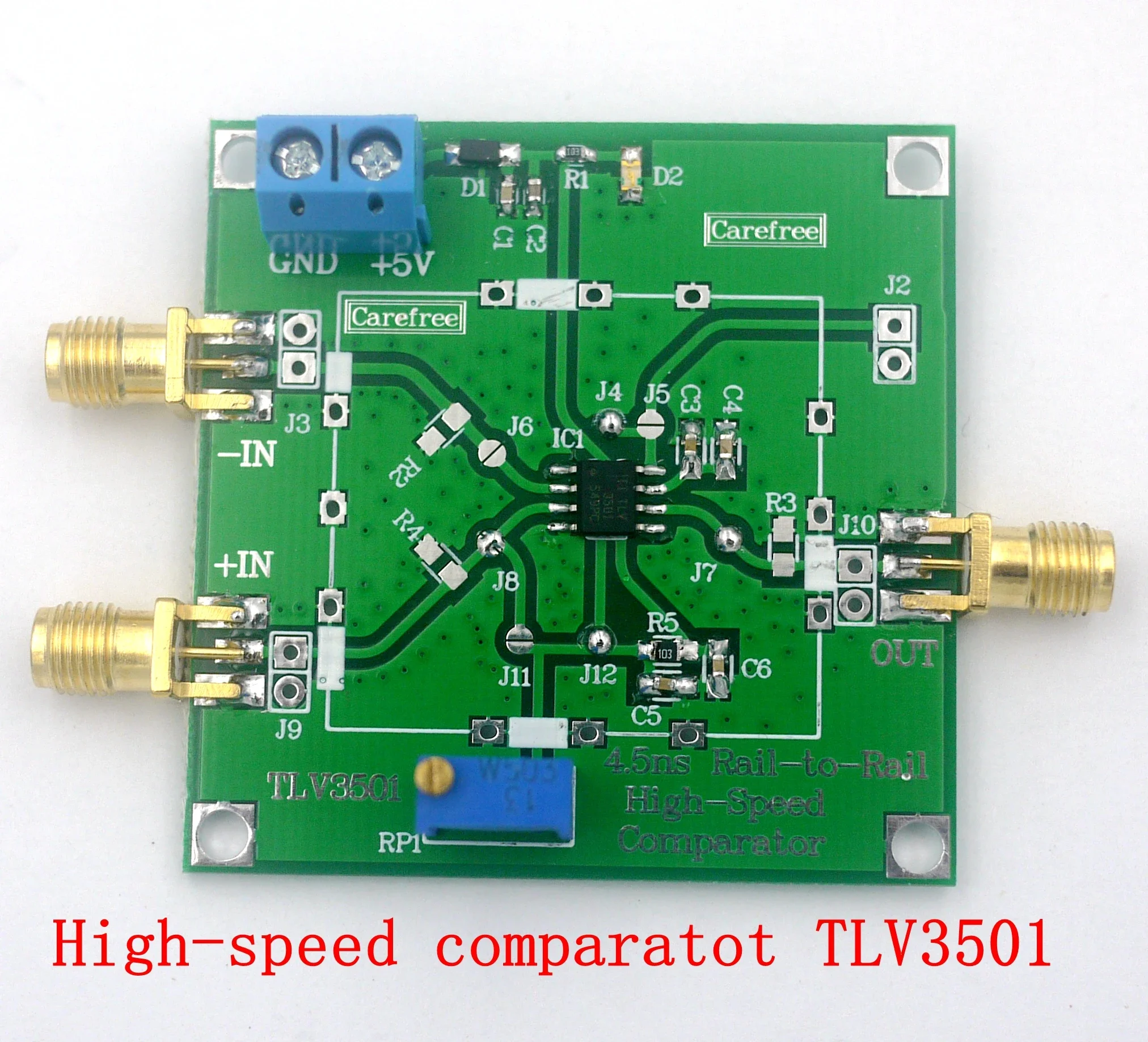 TLV3501 High Speed Comparator Frequency Counter Front End Shaping Module 4.5ns Ultra High Speed Comparator