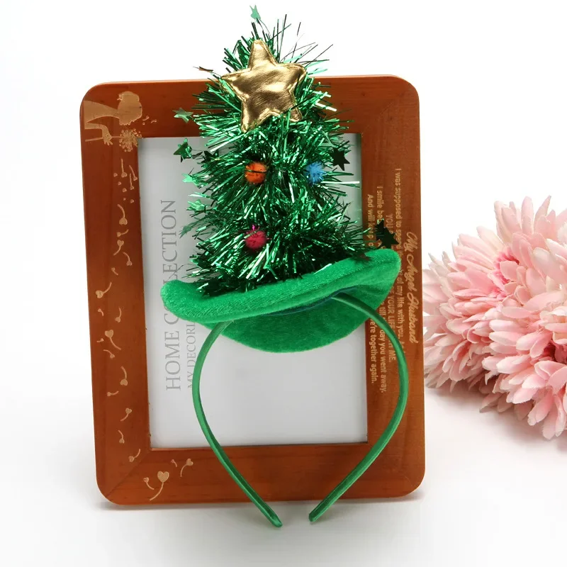 

Повязка на голову в виде дерева для детей и взрослых, звезда, рождественская вечеринка, повязка для волос с Санта-Клаусом, застежка, головной убор, пасхальное украшение, navidad, свадебный фестиваль