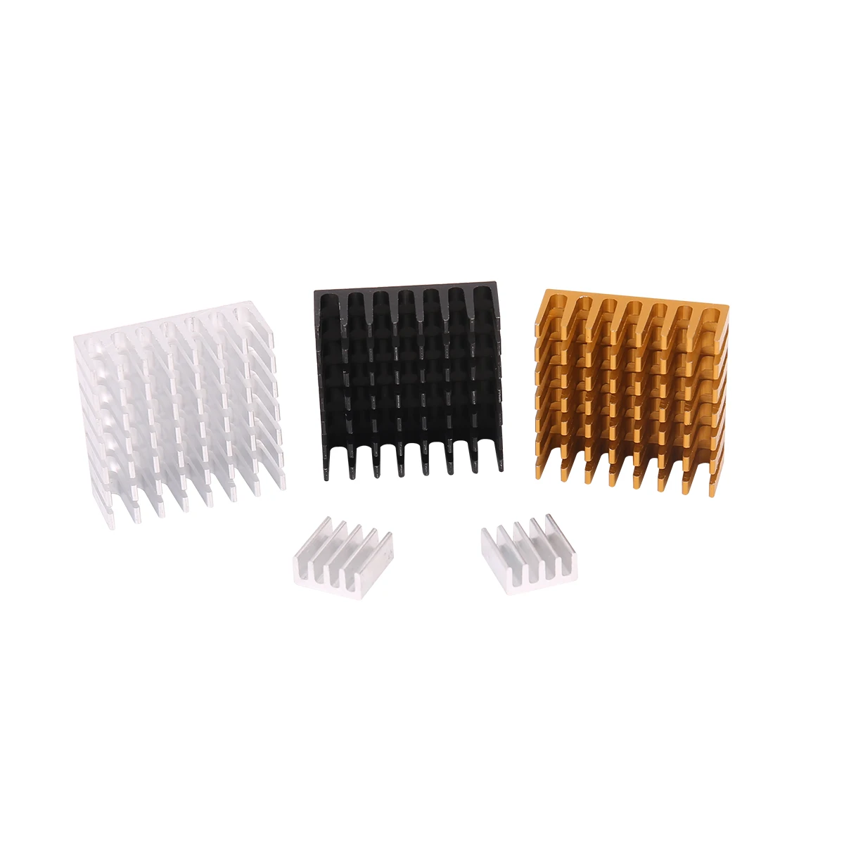 1pcs Aluminum Spiky Black Mini Heatsink Cooling Heat Sinks Cooler for IC VGA RAM With 3M Thermally Adhesive Tape Applied