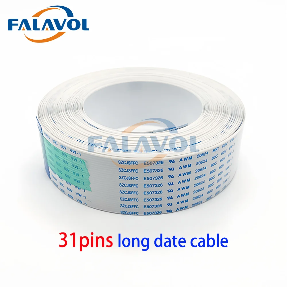 FALAVOL 1,0mm 31P A/B cable FFC para Galaxy Smart-color Mutoh VJ1604 1624 RJ900 placa de impresora cable de datos plano 31 pines paso 1,0mm