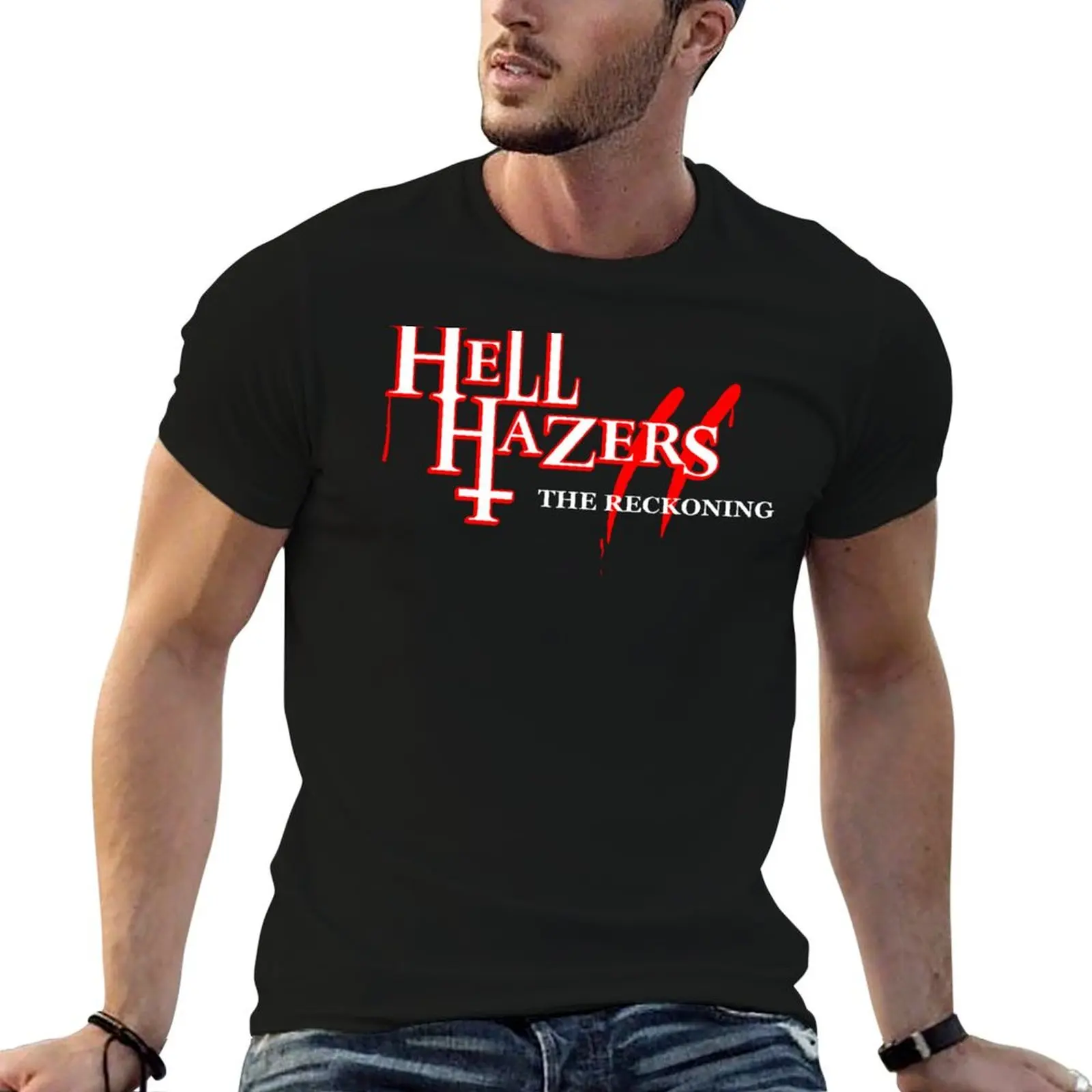 

Футболка Hell Hazers II, футболки с аниме, мужская футболка, мужская одежда