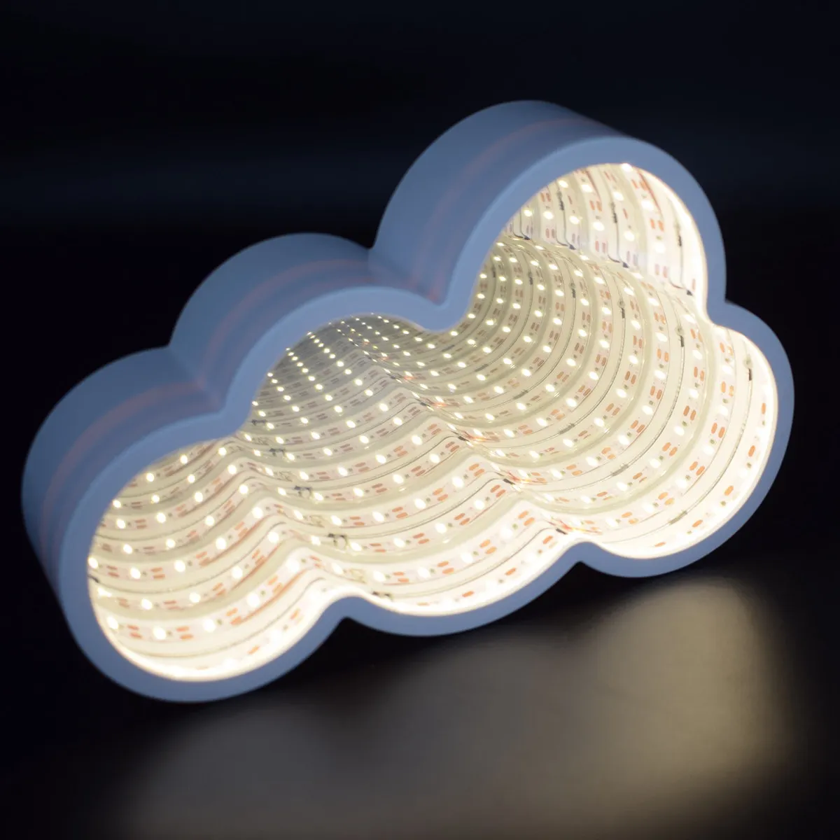 

Mirror Dream Led Night Light 3D Tunnel Lamp Warm White Cloud Decor For Room Living Room Wedding Party Home Decor