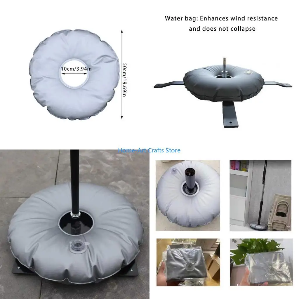 Y3NA Portables 10L Water Fill Bag for Garden Umbrellas Stability Light weight