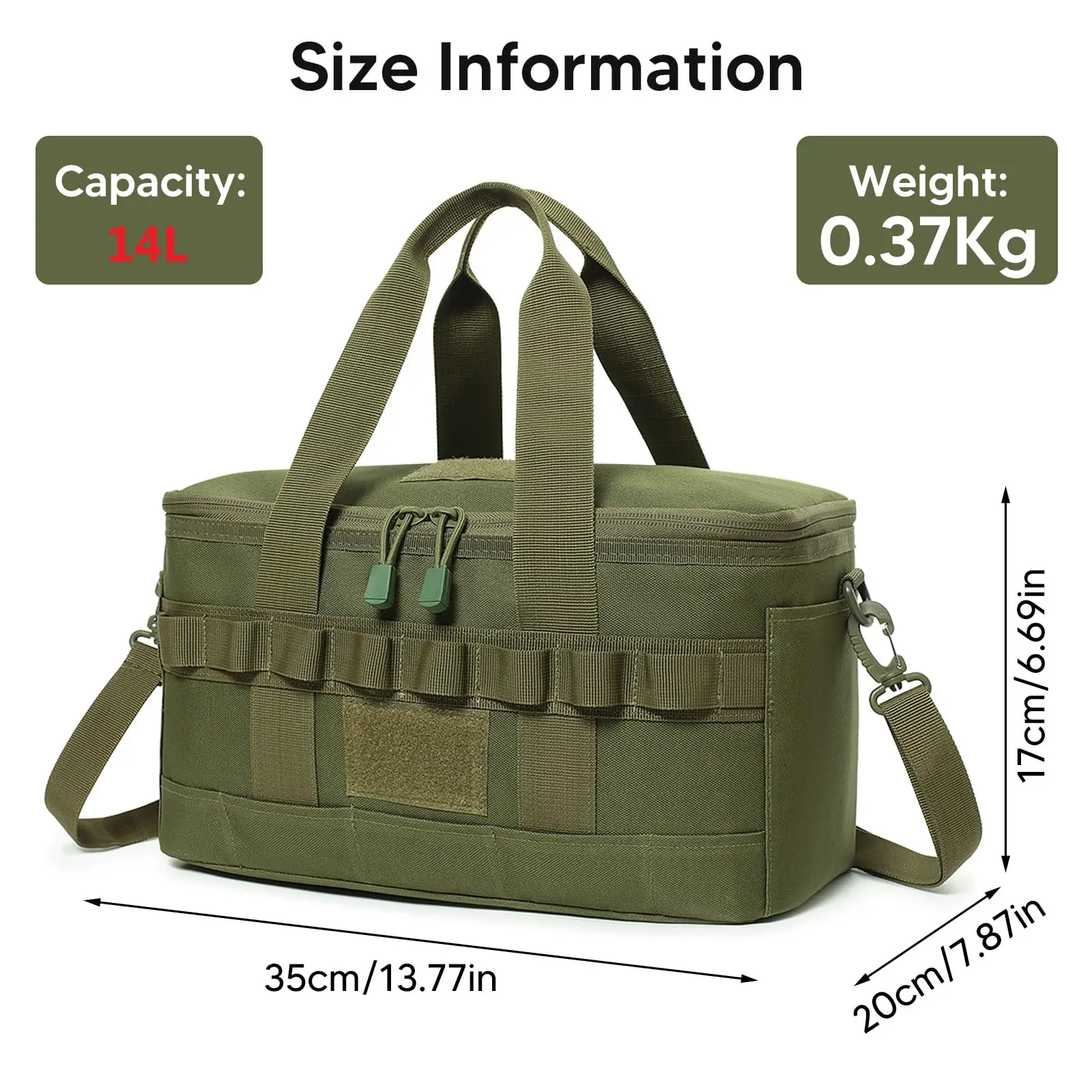 Fiambrera táctica impermeable y aislada – Grande para campo - imagen 2