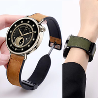 20 22mm 18mm Leather+Silicone Strap For Xiaomi Watch S4 41mm Magnetic Band For Xiaomi Watch 2 Pro/S4 S3 S2 S1 Pro/Active/Color 2