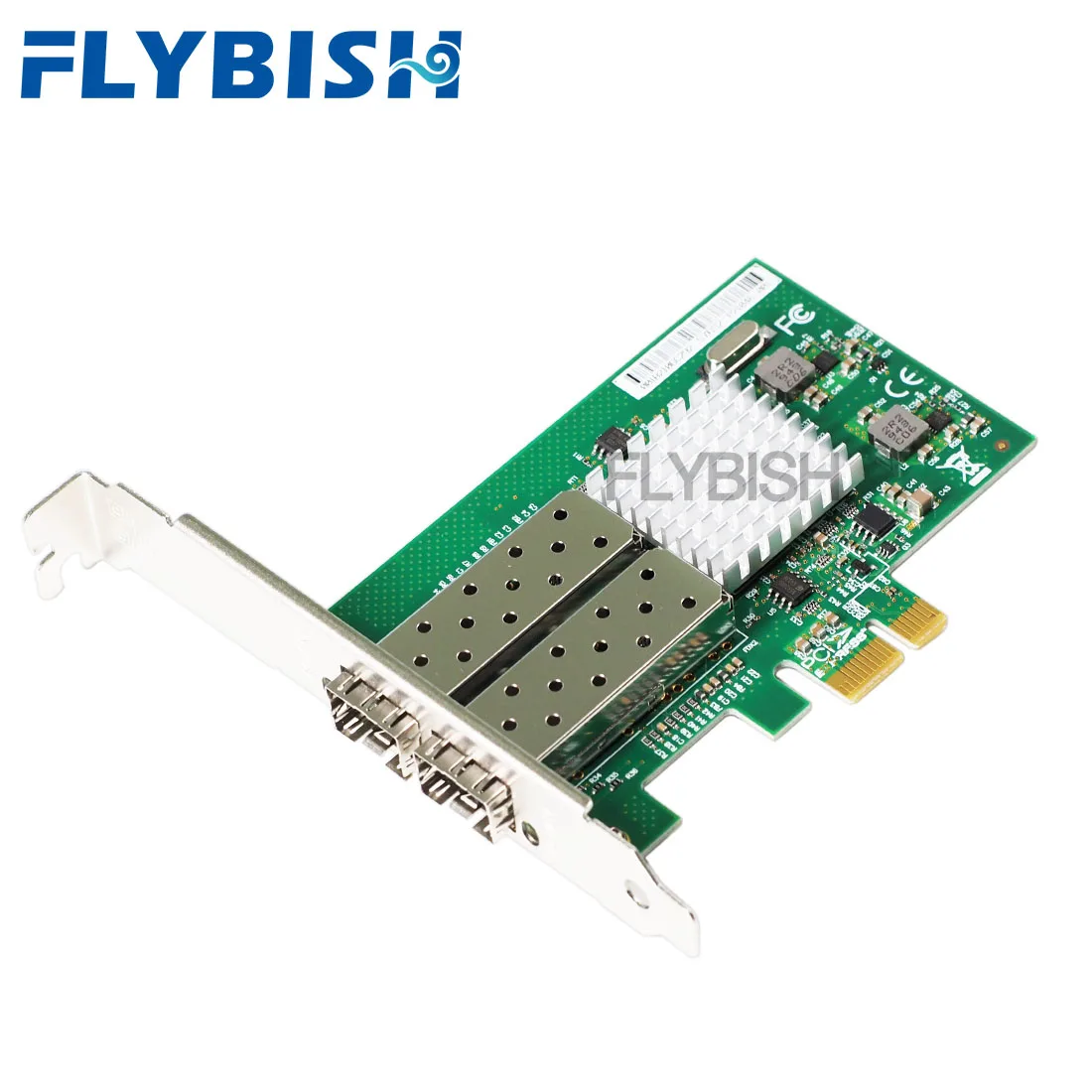 FLYBISH NA82576-2SFP Dual Port SFP PCI-E X1 Fiber Server Adapter NIC intel 82576 Controller