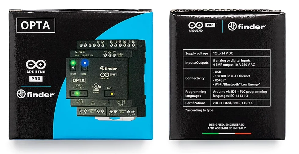 Arduino Opta Lite AFX00003 Micro Programmable PLC Industrial Internet of Things Ethernet