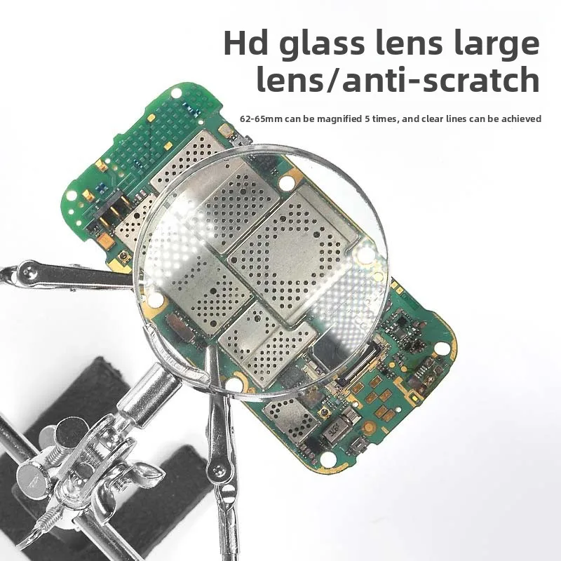 Strong Ostrich Jewelry Welding Stand 5X Magnifier Helping Hands Third Hand Soldering Iron