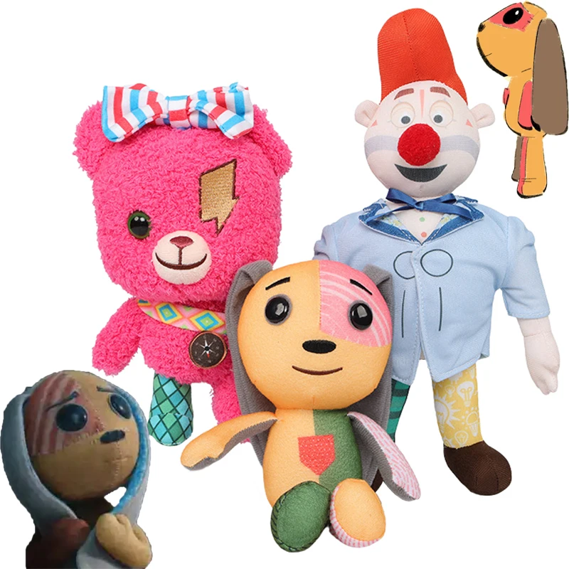 

Lost Ollie Plush Toys Anime Adventure Partner OLLIE ROSY ZOZO Stuffed Dolls Clown Rabbit Bear Animals Plushie Pillows Kids Gifts