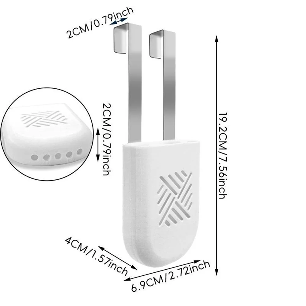 Toilet Tank Cleaning Tablet Holder For Standard Cisterns, Hanging Block Bracket Prevents Residue= Buildup, Easy Install No Tools