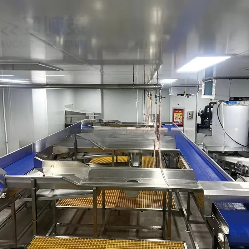 Salmon Fish Processing Line Customized Stainless Steel Fish Cleaning Cutting Filleting Production Equipment