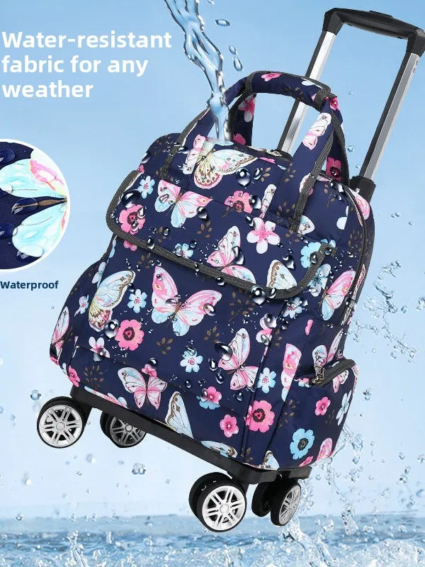 ultra-light-portable-luggage-bag-with-pull-rod-boarding-handheld-wheel-bag-waterproof-printed-small-trolley-car