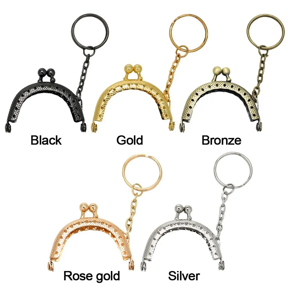 Purse Clasp Frame Bag Kiss Clasp Lock Metal Purse Frame for DIY Craft Purse Bag Making