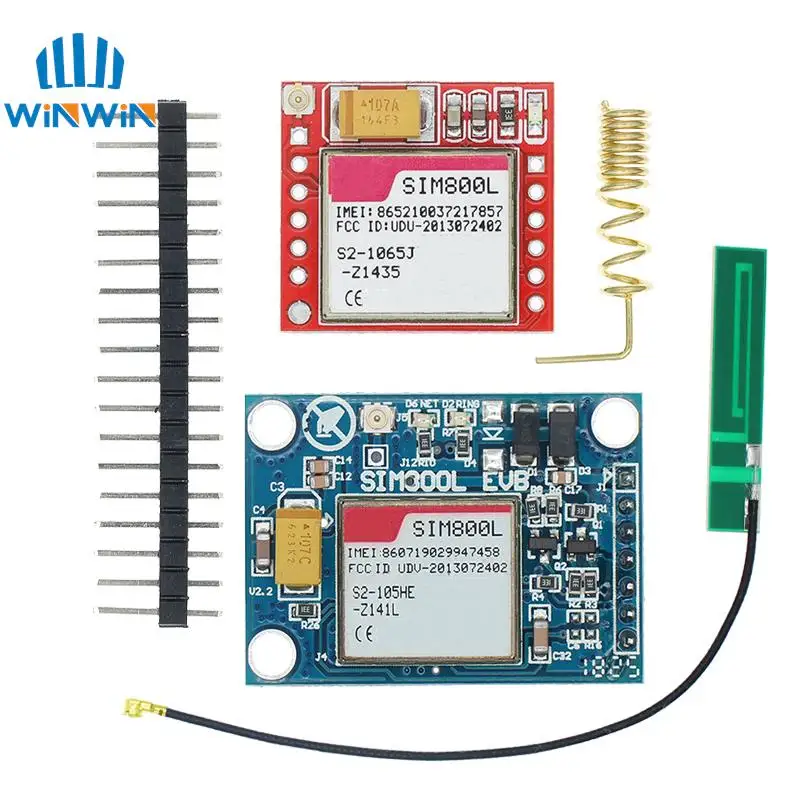 Smallest SIM800L GPRS GSM Module Micro SIM Card Core Board Quad-band TTL Serial Port for Arduino