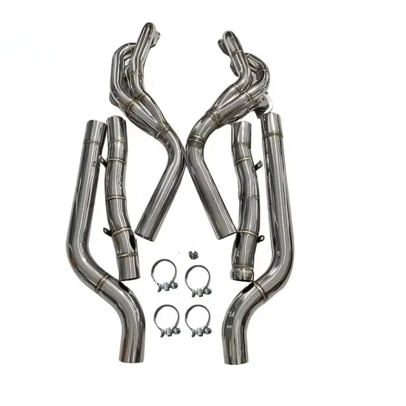 

JTLD коллекторы выпускного коллектора из нержавеющей стали для Mercedes-Benz W204 C63 AMG M156, высокопроизводительные коллекторы автомобиля