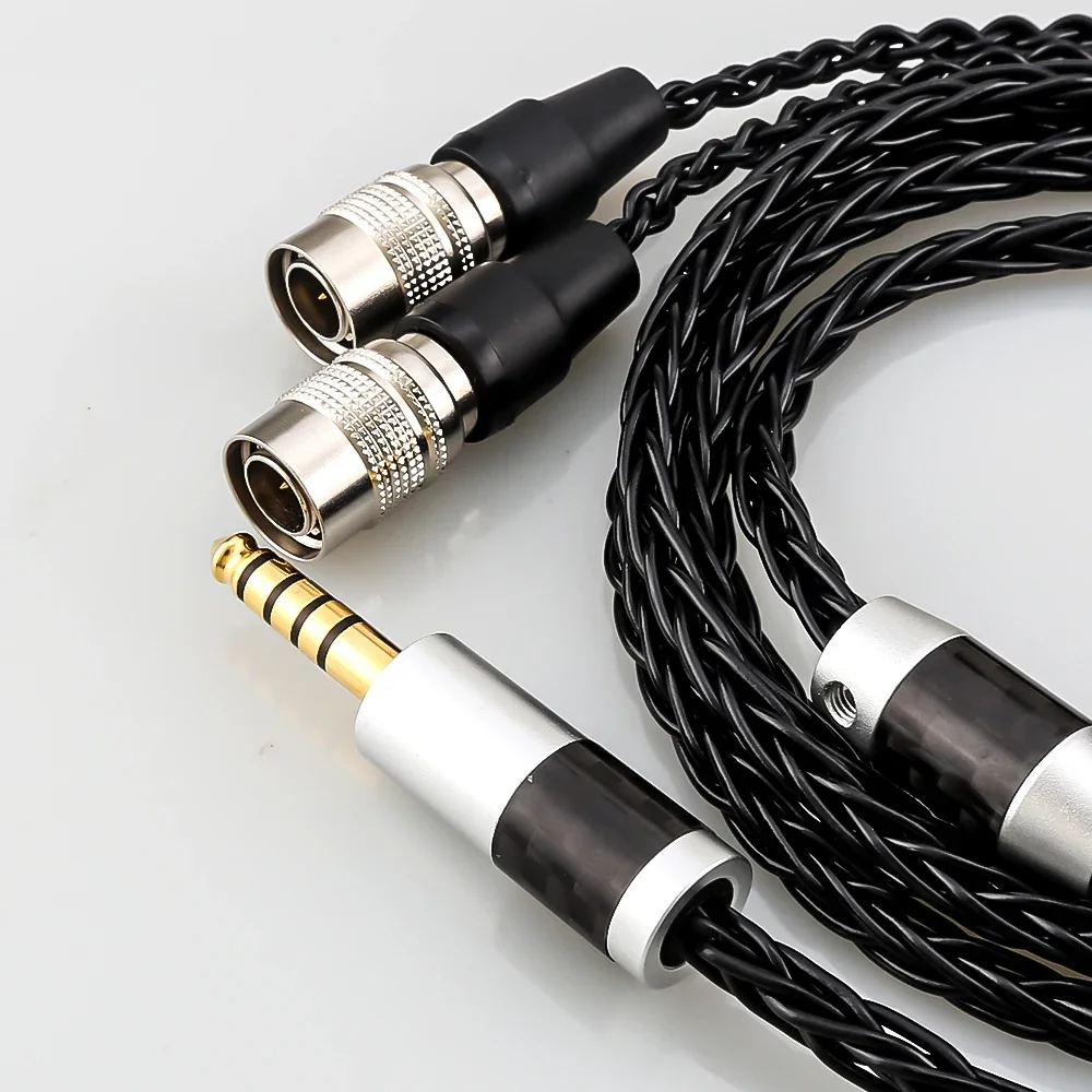 2.5/3.5/4.4mm 4pin XLR Balanced HIFI Earphone Headphone Upgrade Cable For Mr Speakers Ether Alpha Dog