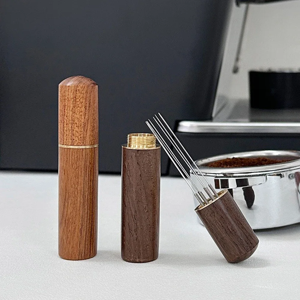 6-pin Mini Espresso Coffee Powder Tamper Needle Portable Coffee Utensil for Breaking Up Agglomerates and Stirring Needles