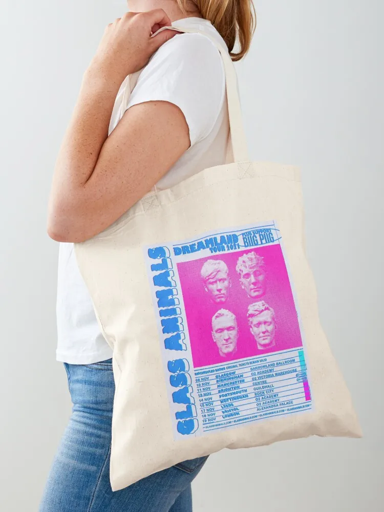 

Glass Animals Dreamland Tour Tote Bag shoping bag supermarket folding bag Women bags shopper women